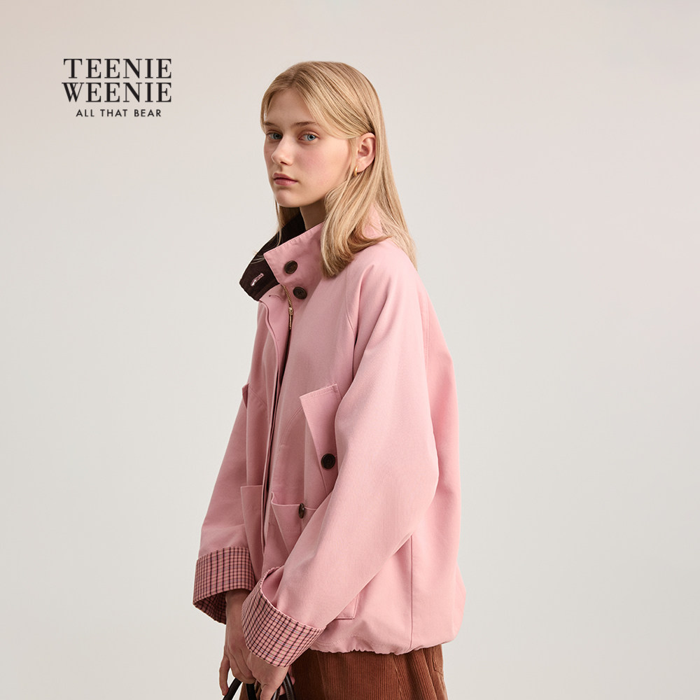 TeenieWeenie小熊女装巴恩风外套2025年秋季新款简约