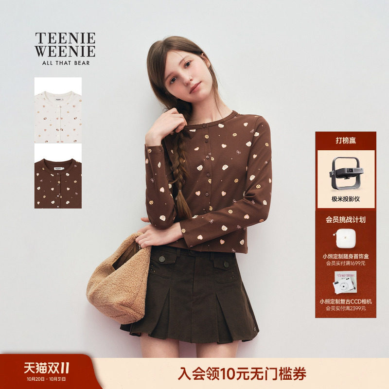 TEENIEWEENIE bearnova小熊T恤女26秋冬休闲