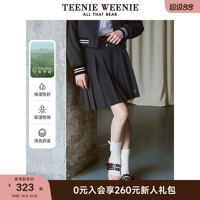 半身裙TeenieWeenie百褶裙学院风