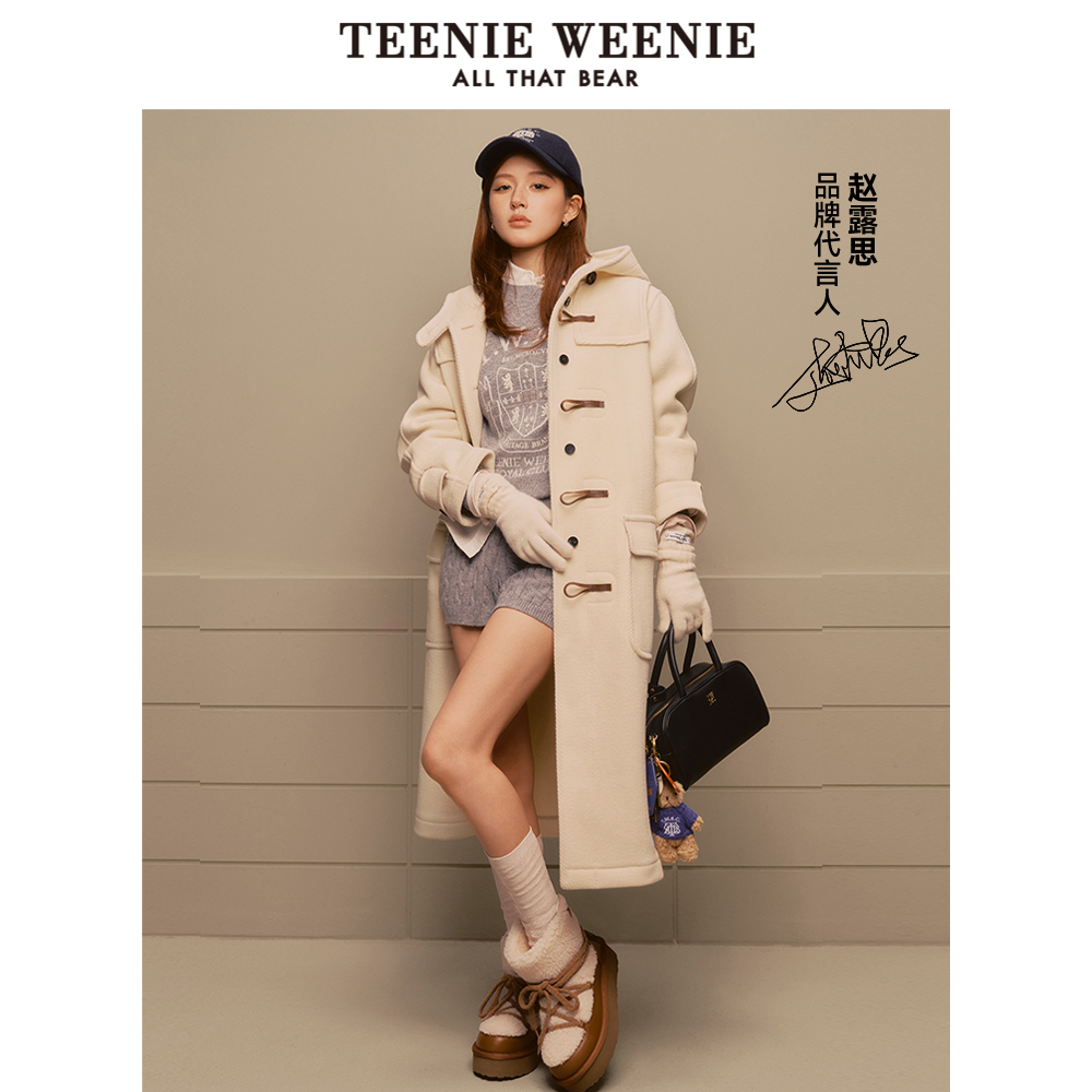 TeenieWeenie小熊绵羊毛毛呢大衣