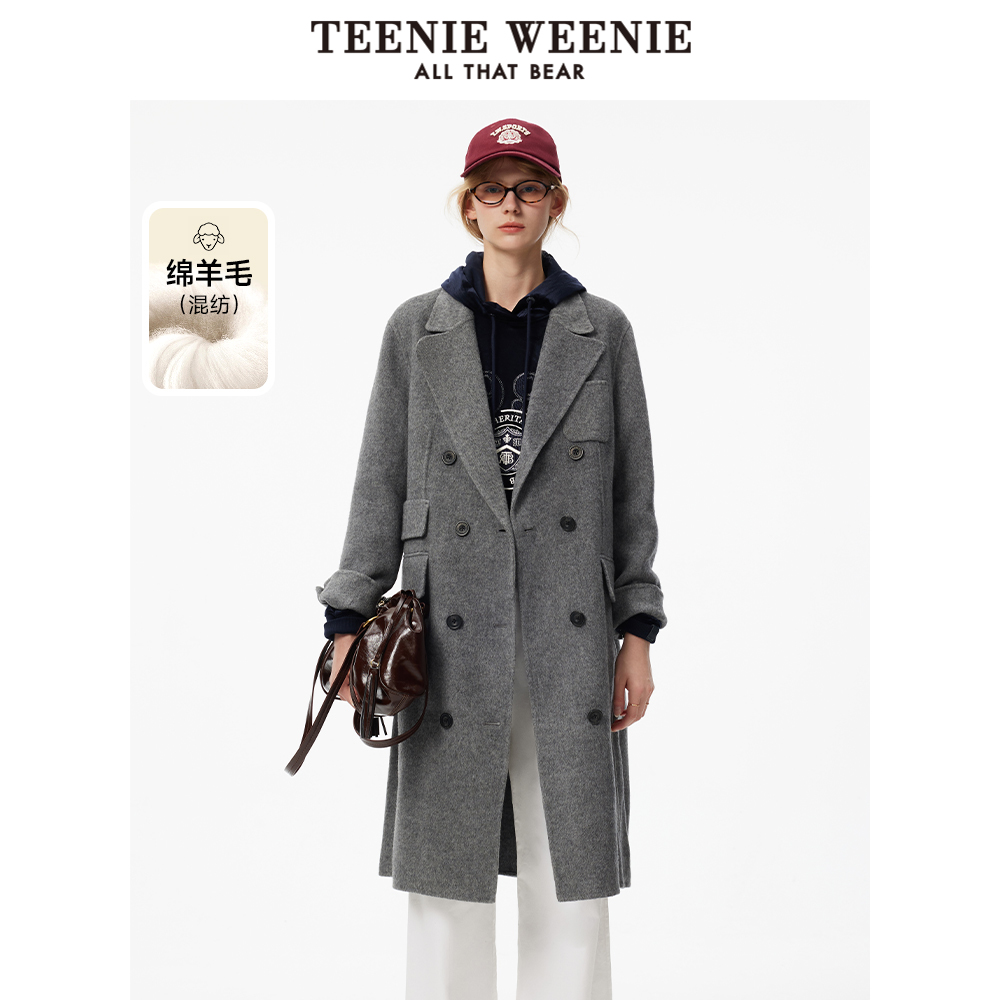 毛呢大衣TeenieWeenie小熊女装