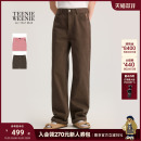 休闲舒适宽松刺绣直筒裤 TeenieWeenie小熊女装 款 2025年秋季 牛仔裤
