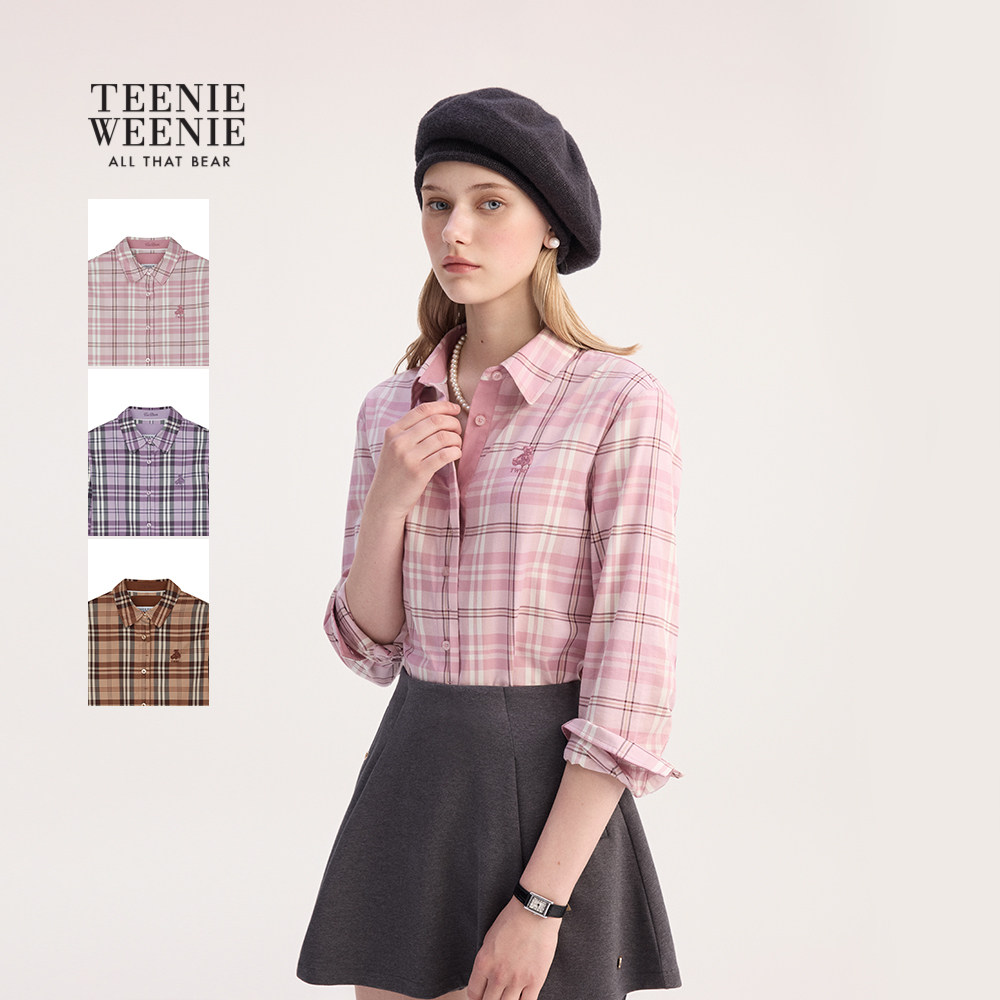 TeenieWeenie小熊女装衬衫2025年秋季新款知识分子风