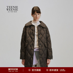 TeenieWeenie小熊女装羽绒服2025年冬季新款休闲舒适保暖长款外套