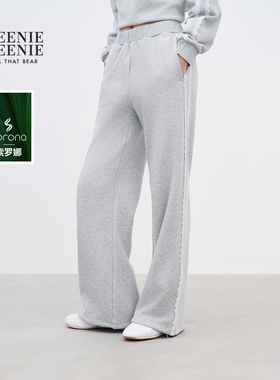 TEENIEWEENIE bearnova2025秋季新款女装休闲活力宽松运动风卫裤