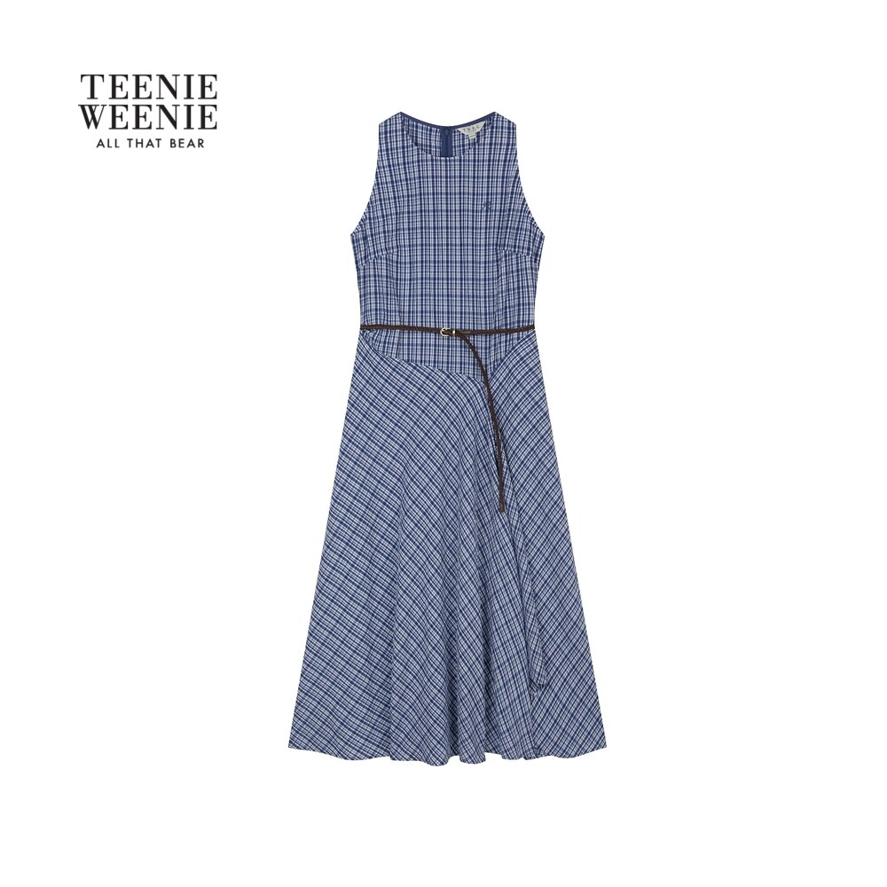 【T.W.R.C】TeenieWeenie小熊女装26夏新款不规则格纹连衣裙twrc