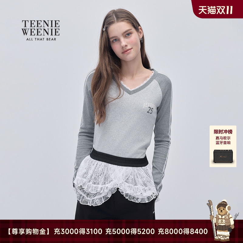 TeenieWeenie小熊女装V领T恤