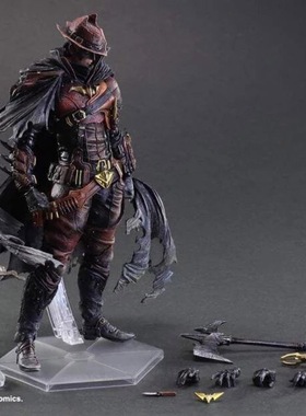 PA改 关节可动模型 异色版 红色款 狂野 西部牛仔蝙蝠侠手办礼物