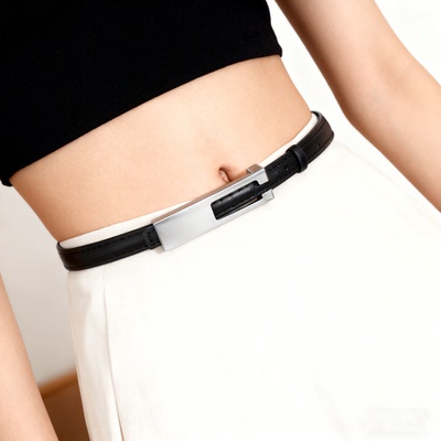 定制纯银S925皮带扣头女款细腰带