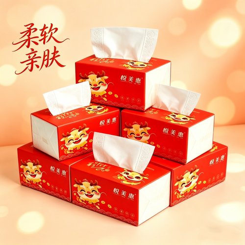 420张6层加厚加量大包抽纸家庭装餐巾纸面巾纸实惠装卫生纸巾纸抽