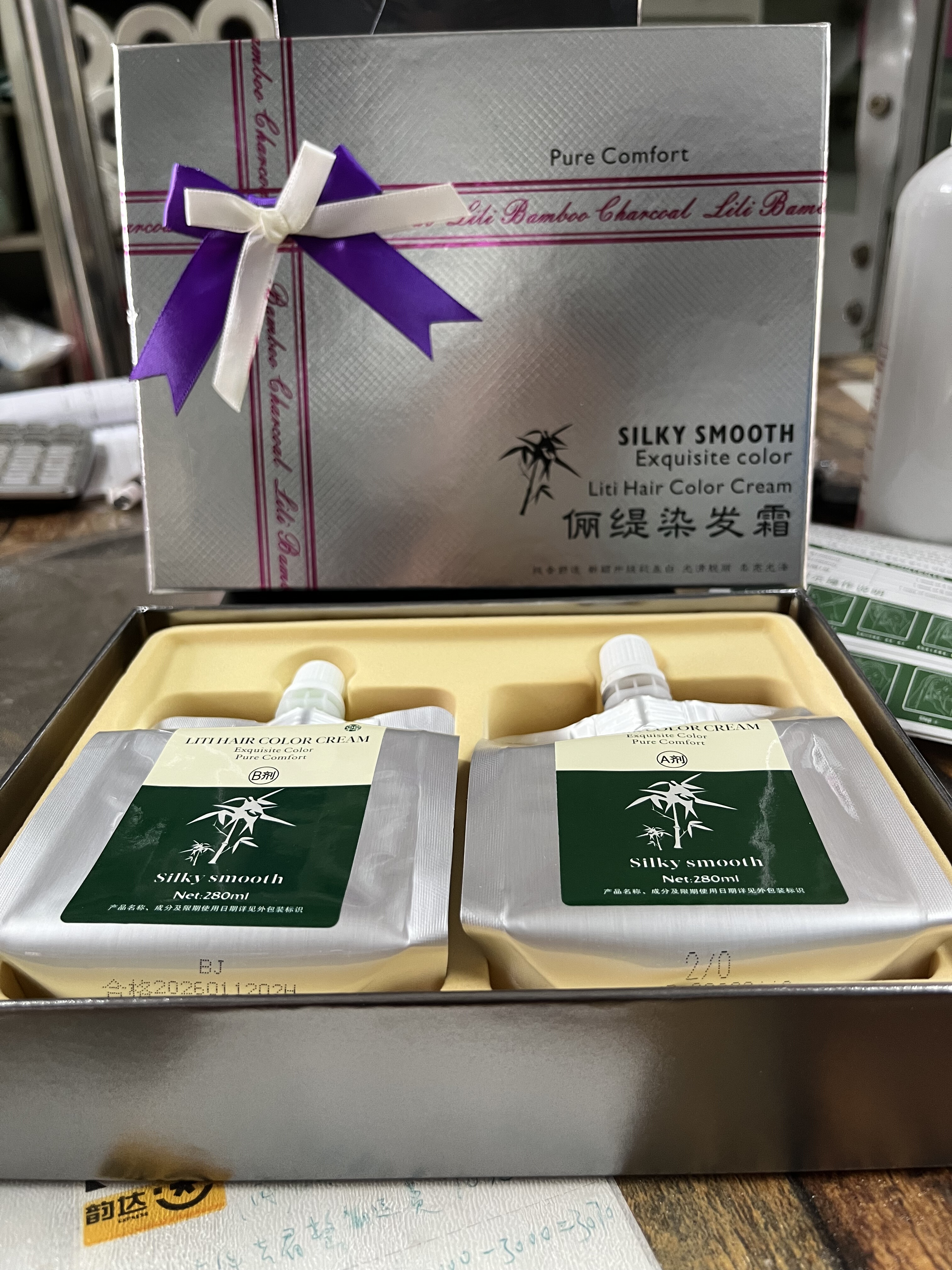 俪缇染发膏彩色自己染发无配套工具（工具备注）图片
