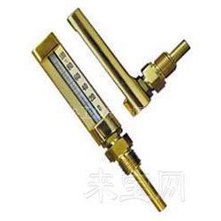 船用金属套温度计 铜套温度计 船用V型温度计 船用铜套温度计