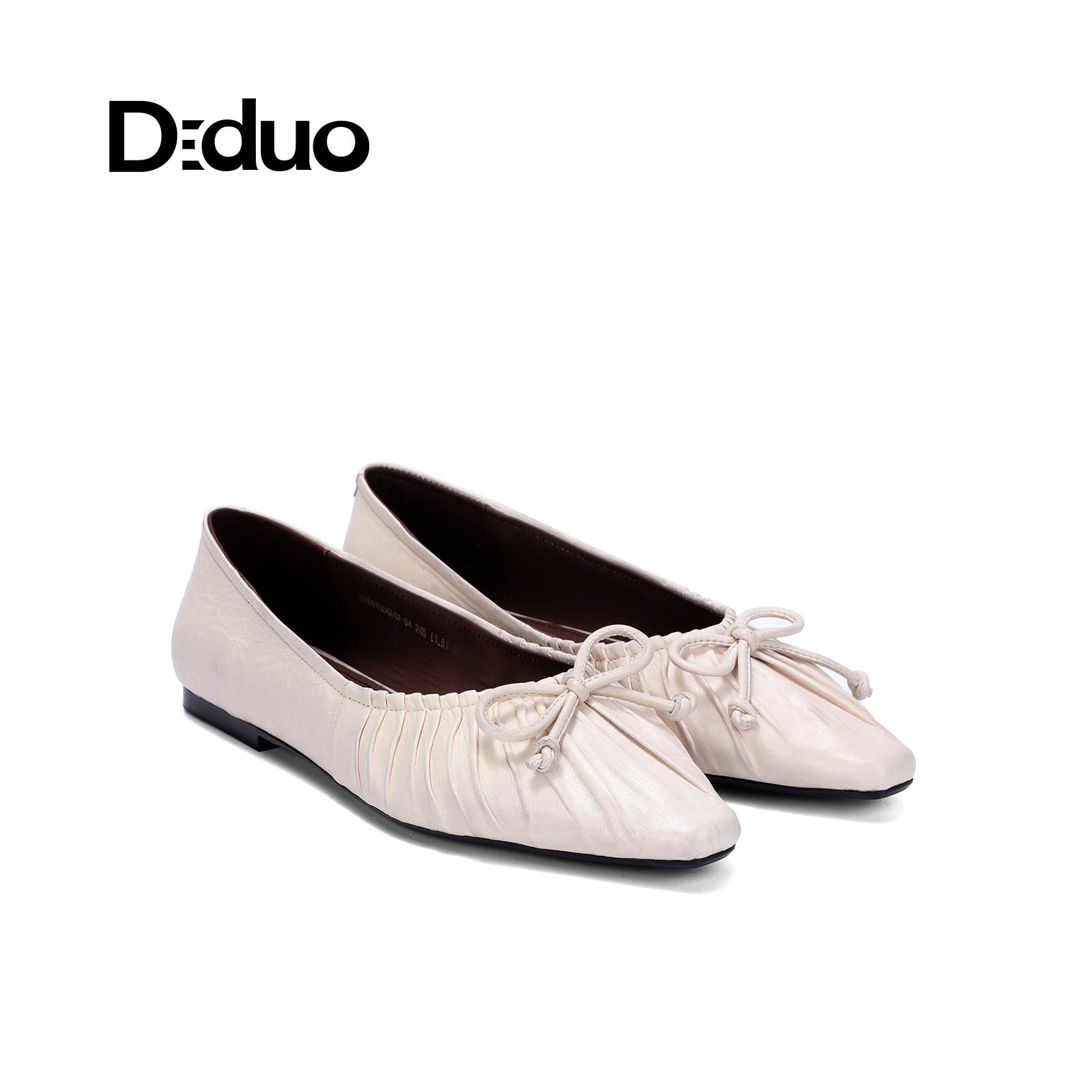 【新品】Diduo/迪朵 2025春季新款女百搭休闲女鞋浅口单鞋蝴蝶结