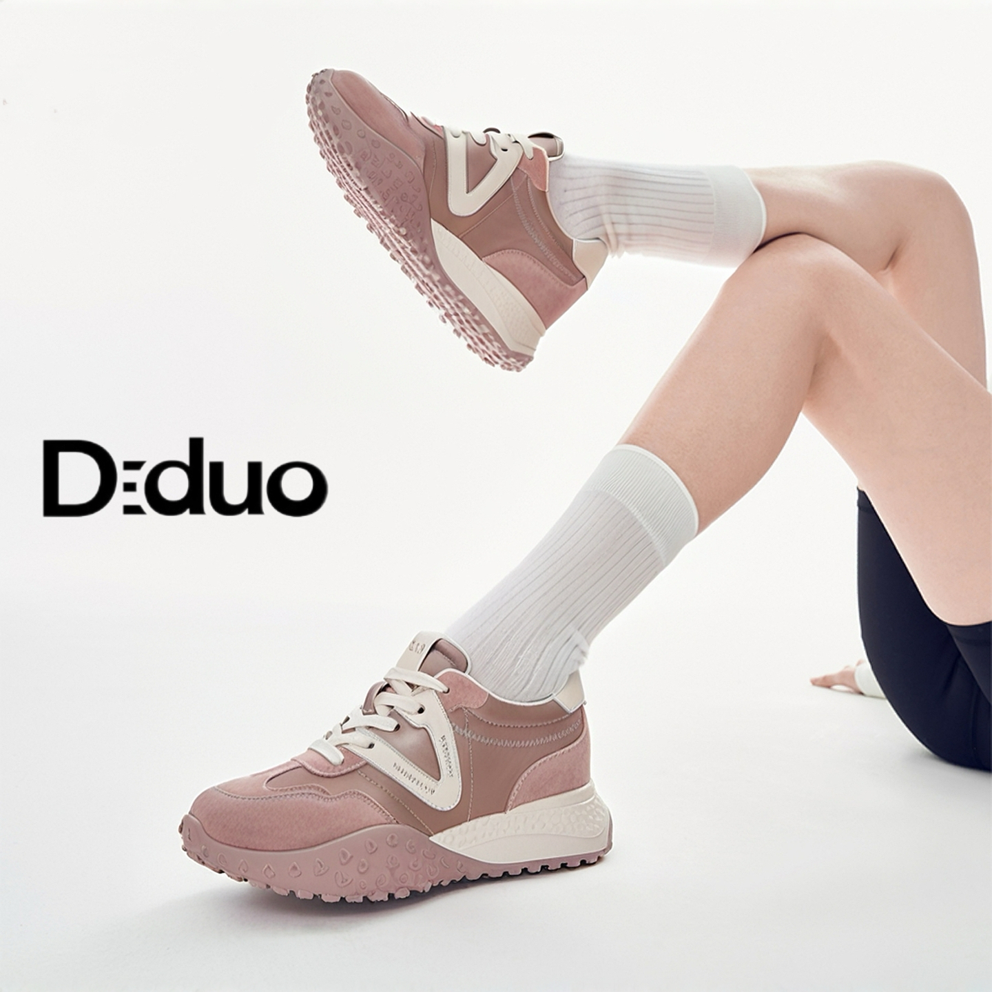 【新品】Diduo/迪朵2025秋季新款德训鞋女时尚潮流百搭休闲运动鞋