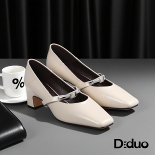 新款 迪朵2025秋季 单鞋 女时尚 女 新品 潮流百搭玛丽珍鞋 Diduo