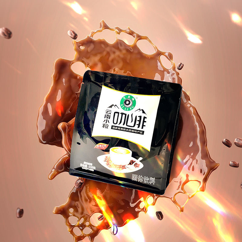 云南特产小粒咖啡速溶咖啡粉原味条装伴侣咖啡香醇浓郁袋实惠装