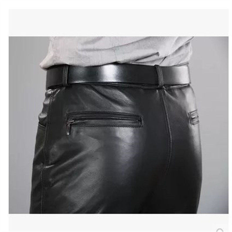 Pantalon cuir homme droit pour hiver - Ref 1492162 Image 5