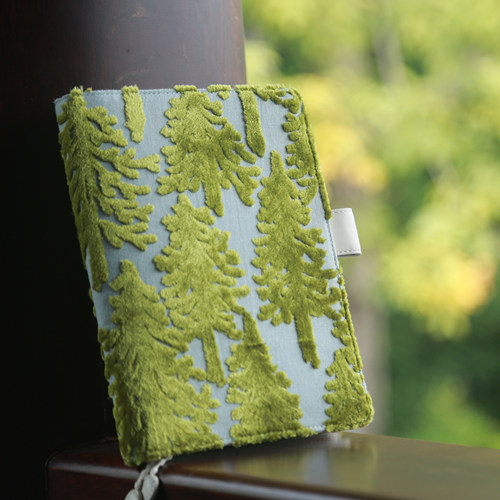 纯手工定制手帐书衣立体绒圣诞树