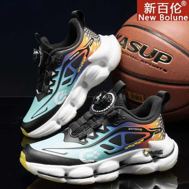 新百伦童鞋男2026年春季新款运动鞋加绒二棉鞋儿童碳板减震跑步鞋
