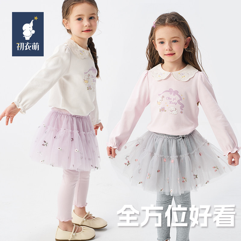 初衣萌女童网纱裙打底裤图片