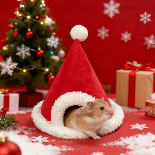 宠物窝冬季保暖棉质仓鼠房屋形窝