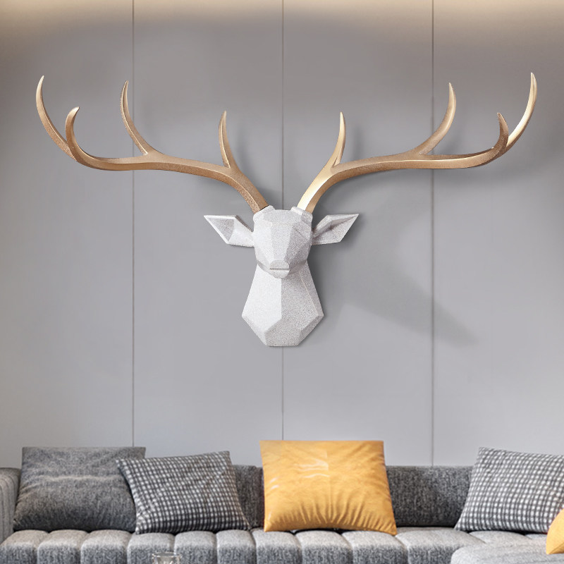 Northern Europe style Lucky Deer Wall hanging a living room bedroom Bedside three-dimensional Wall decoration TV backdrop Pendantin the Home accessories , Mural  category - from Buy2taobao.com to provide professional Taobao agent buy service