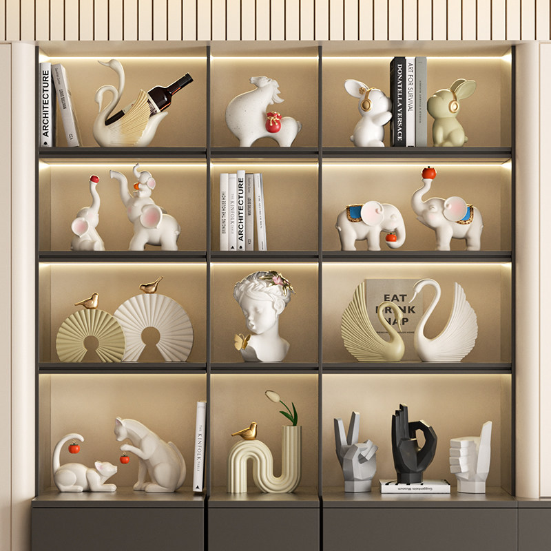 高级感装饰品摆件客厅酒柜办公室软装展示柜书架电视柜餐柜摆设,家居饰品,装饰摆件,淘宝优惠券,粉丝福利购,淘宝优惠卷