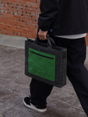 Macbook手提单肩斜挎电脑包适用苹果Pro13 16寸Air13.3寸可水洗环保纸轻便减震通勤文件袋笔记本电脑包