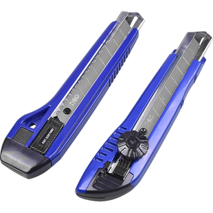 得力大号美工刀刀架不锈钢裁纸刀加厚美工刀刀片超锋利快递刀美工手工刀壁纸刀工具刀开箱神器多功能刀具