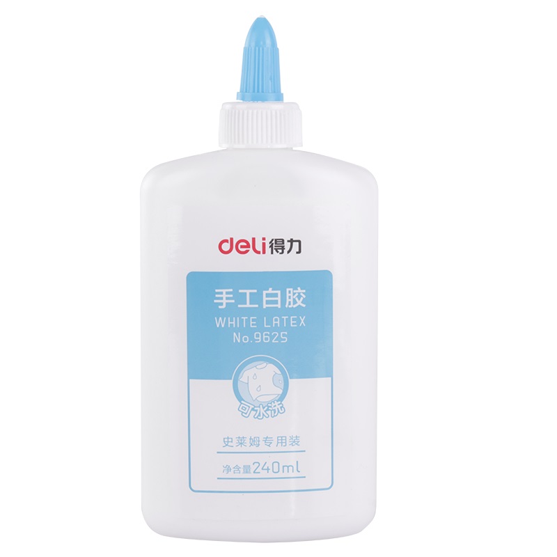 µÃÁ¦9625ÊÖ¹¤°×½º¿ÉˮϴѧÉúDIYÕ³ÌùÓýºË®°×½º240ml°ì¹«ÓÃÆ·ÎľßÒºÌ彺 2Ö§×°