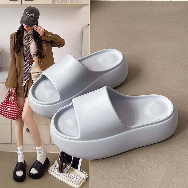 厚底增高软底外穿凉拖一字拖