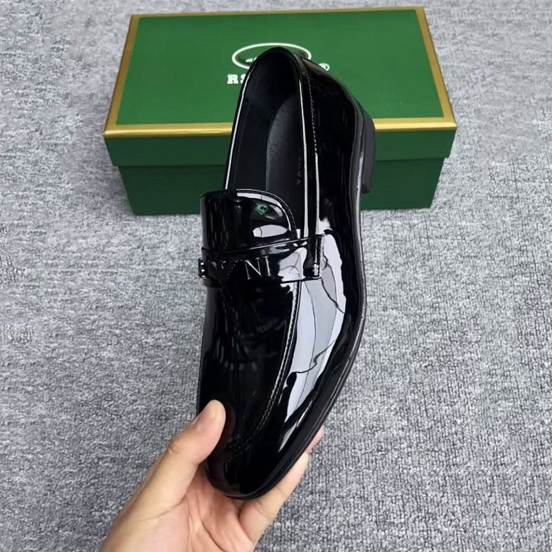 漆皮豆豆鞋2025新款男士亮面皮鞋一脚蹬百搭鞋子英伦商务休闲男鞋,流行男鞋,乐福鞋（豆豆鞋）,淘宝优惠券,粉丝福利购,淘宝优惠卷