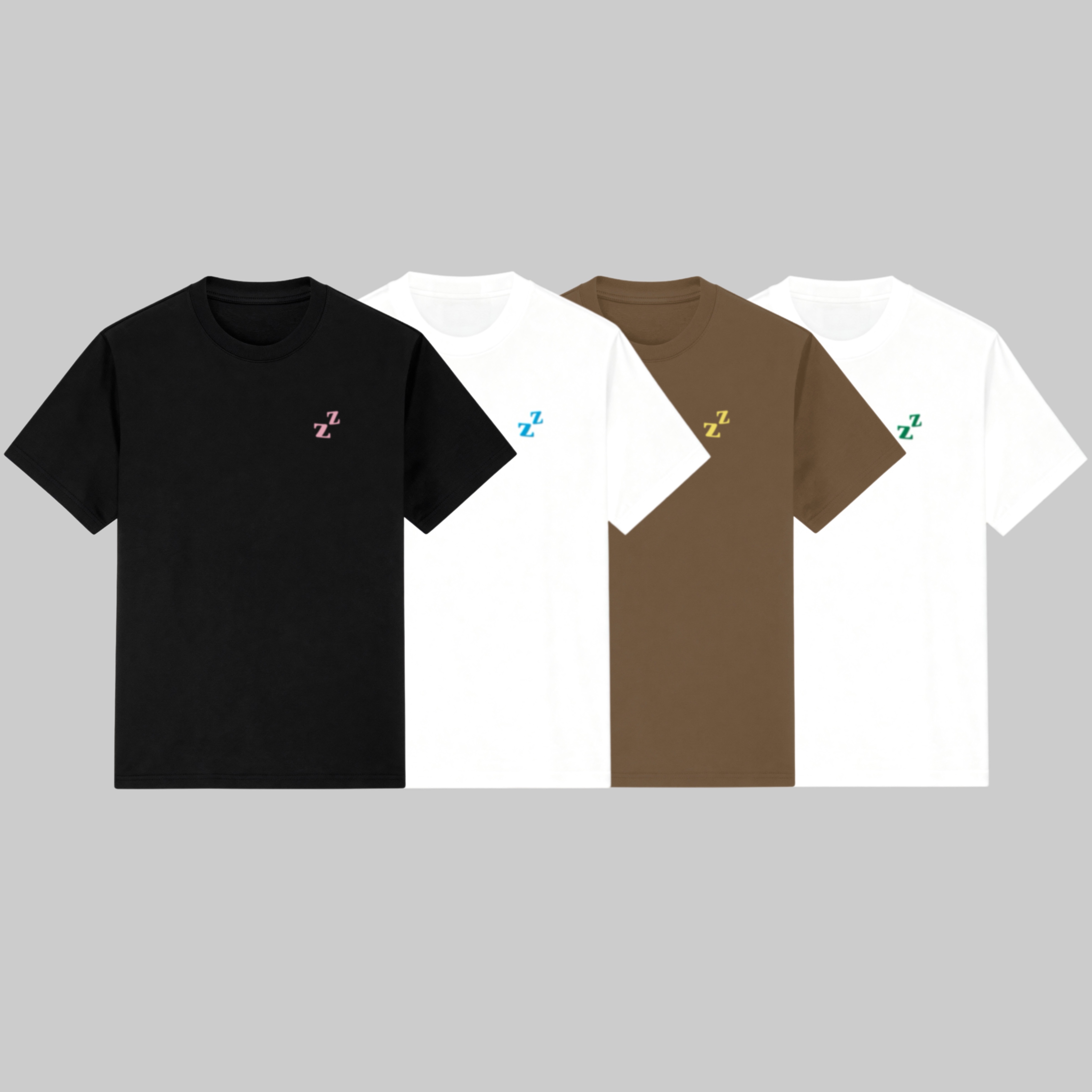 LazyLoop全棉圆领oversize短袖T