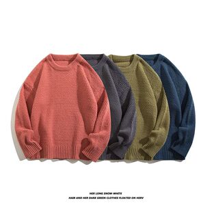 时尚针织衫女2025春秋新款打底衫百搭秋冬宽松韩版套头毛衣上衣潮