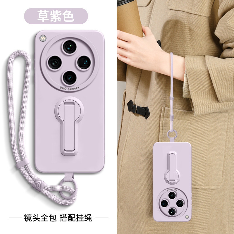 横竖双用支架适用oppoFindX9PRO手机壳新款X7ultra腕带挂绳X8s+保护套高级感X6全包防摔5液态3硅胶简约软女外