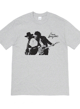 Bruce Springsteen乡村摇滚音乐节复古短袖bf男女情侣T恤纯棉tee