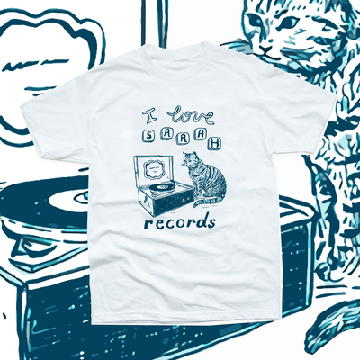 黑胶唱片猫咪饭制c86花草短袖t恤