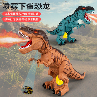 恐龙玩具儿童仿真动物模型大号发光霸王龙蛋男孩关节可动玩偶摆件