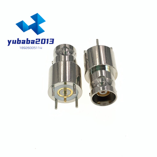 TRB-KE BNC三同轴母座连接器 1553B焊接PCB板固定母座 三同轴母头