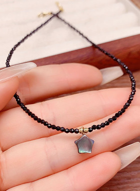 2026年新款轻奢高级感黑色项链