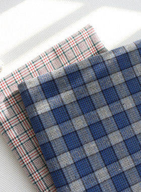 色织棉布手工学院风服装布料包袋