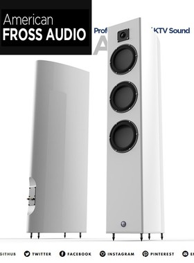 Fross/沸斯AR100 专业音箱三单元烤漆落地音响无源HIFI高保真发烧