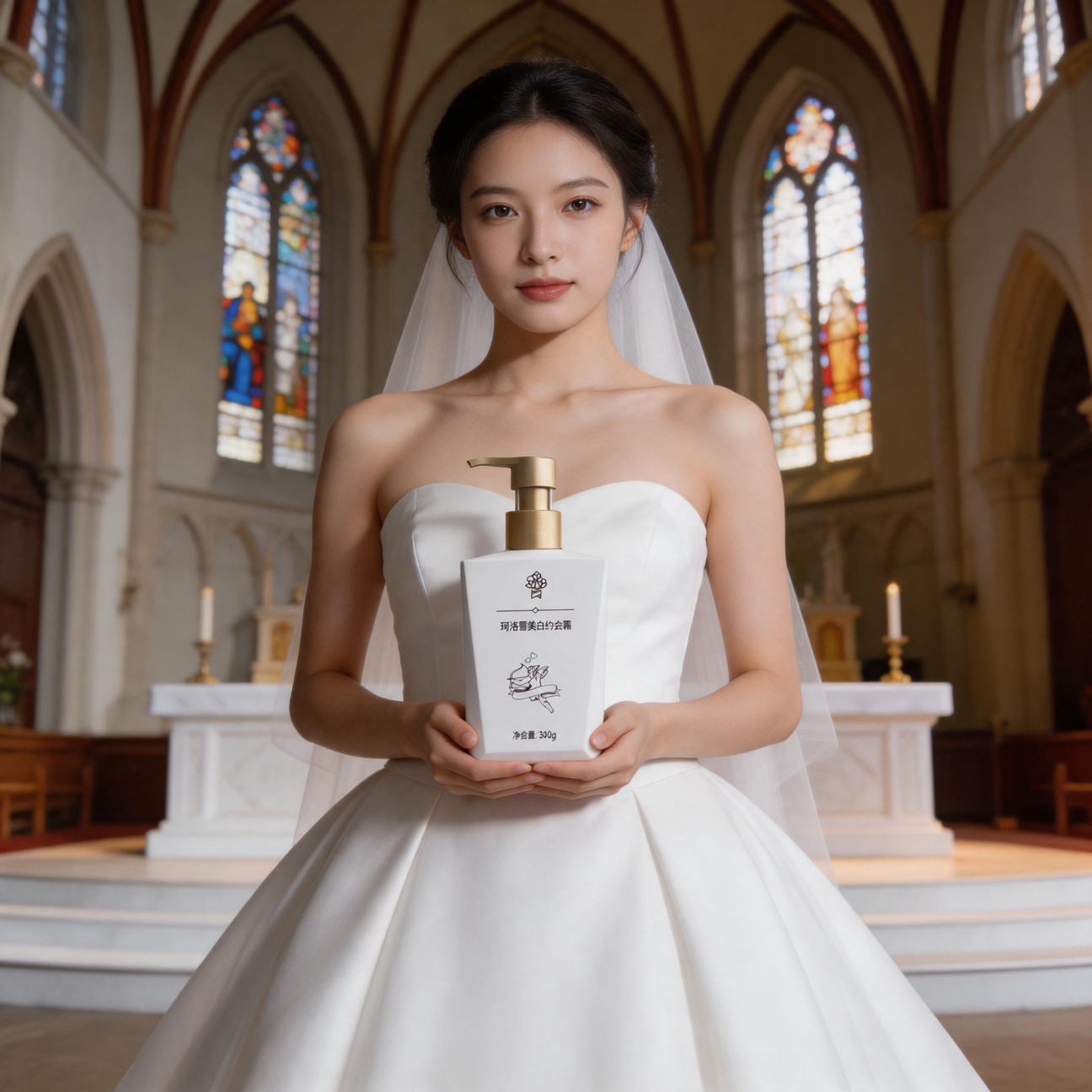 cosplay化妆品身体素颜霜烟酰胺结婚婚纱新娘身体美白全身一抹白