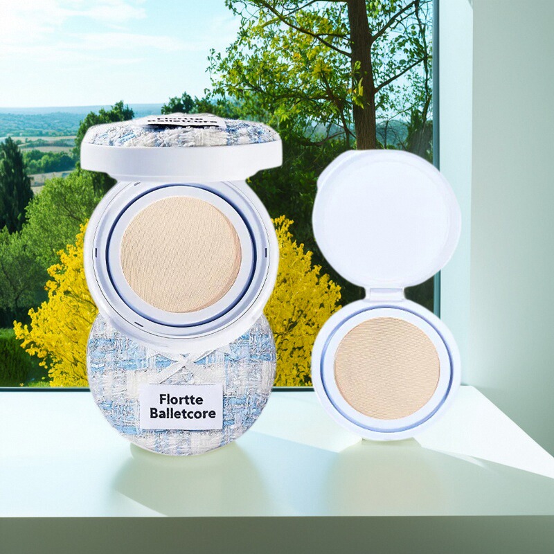 FLORTTE/花洛莉亚芭蕾柔纱净透气垫霜持妆耐汗粉底液BB霜粉底膏男