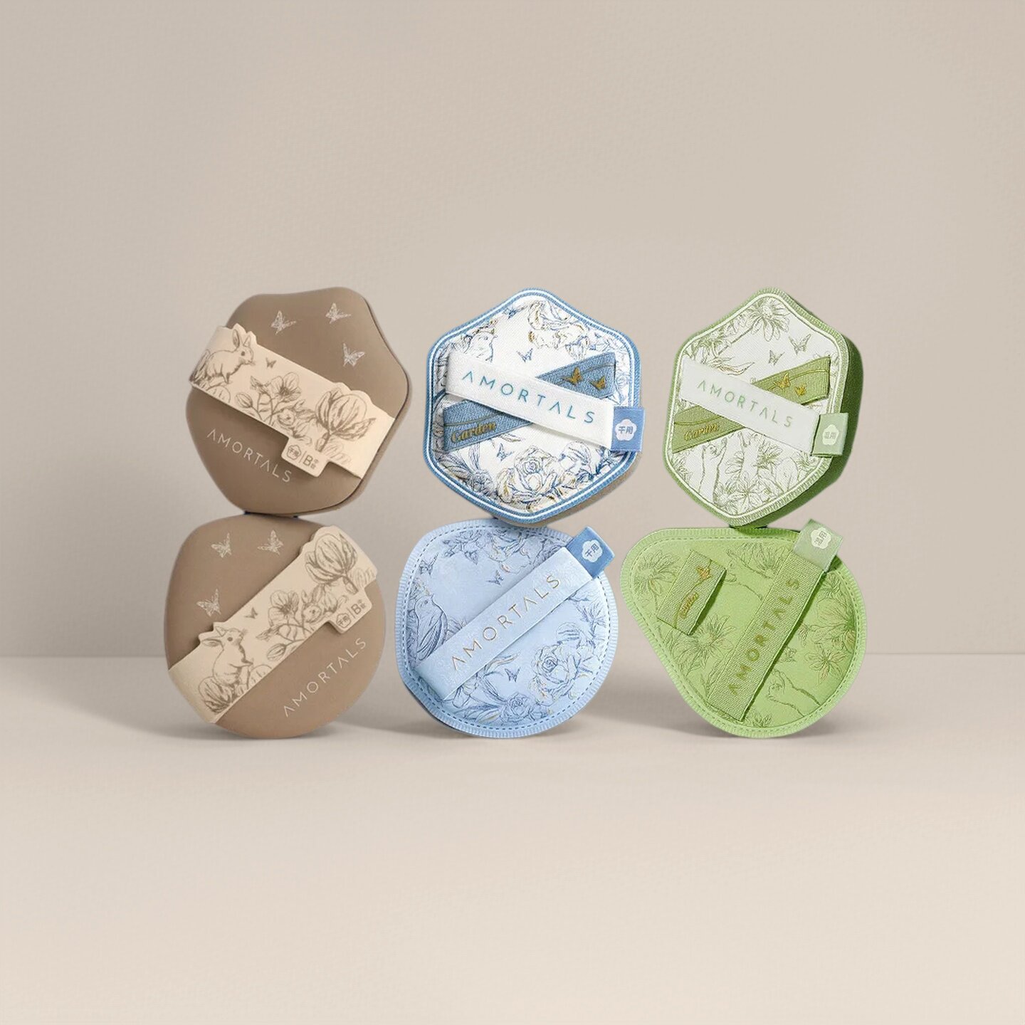 尔木萄粉扑艺术家花园系列海绵粉扑粉饼粉扑散粉粉扑底妆粉扑