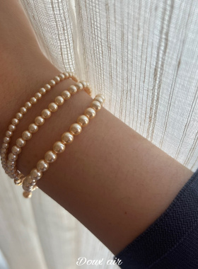 绝甜空气正圆施家珍珠手链