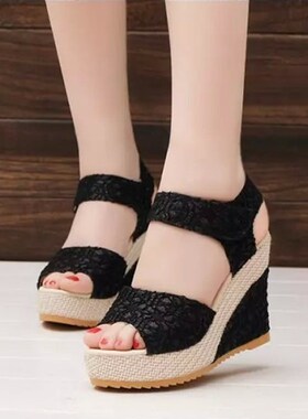 2018 sandals wedge heels lady summer shoes Women Slippers