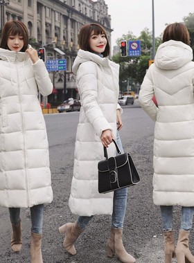 M-6XL plus size women down jacket winter long cotton coat