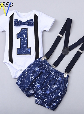 Newborn Baby Boy Clothes 1 Year Birthday Costume Boys 1st