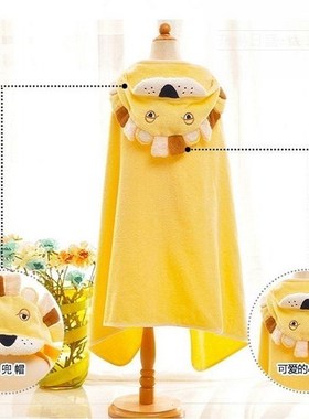 Cotton bamboo fiber towel baby hat children swimming suit su